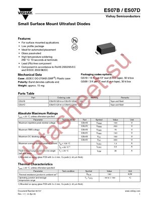 ES07D-GS08 datasheet  